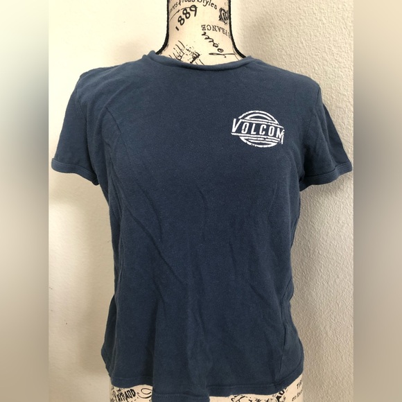 Volcom Women’s Blue T-Shirt - Picture 1 of 4